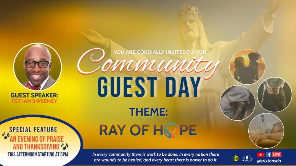 Community Guest Day - Ray of Hope Image
